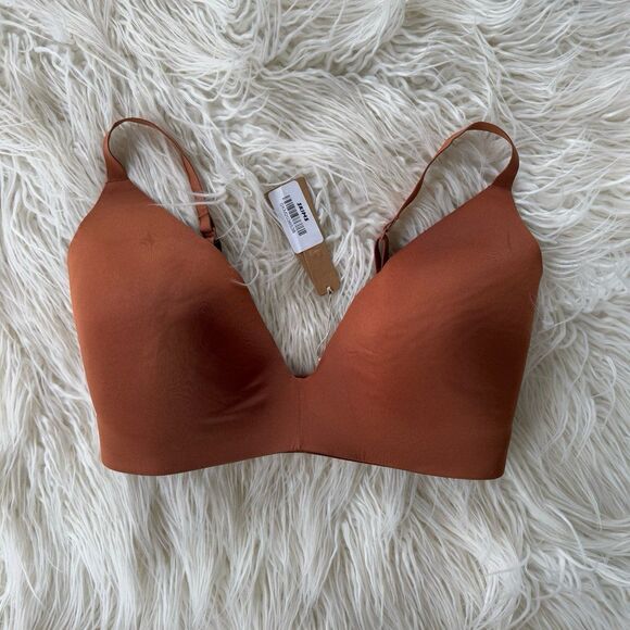 Skims Wireless Form T-shirt Bra Bronze Size 34DDDD - Picture 1 of 12